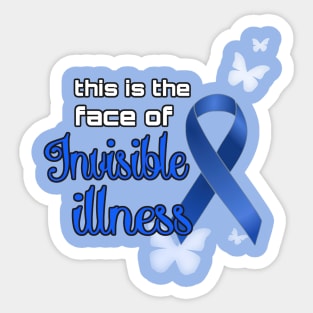 Blue Awareness Ribbon Sticker